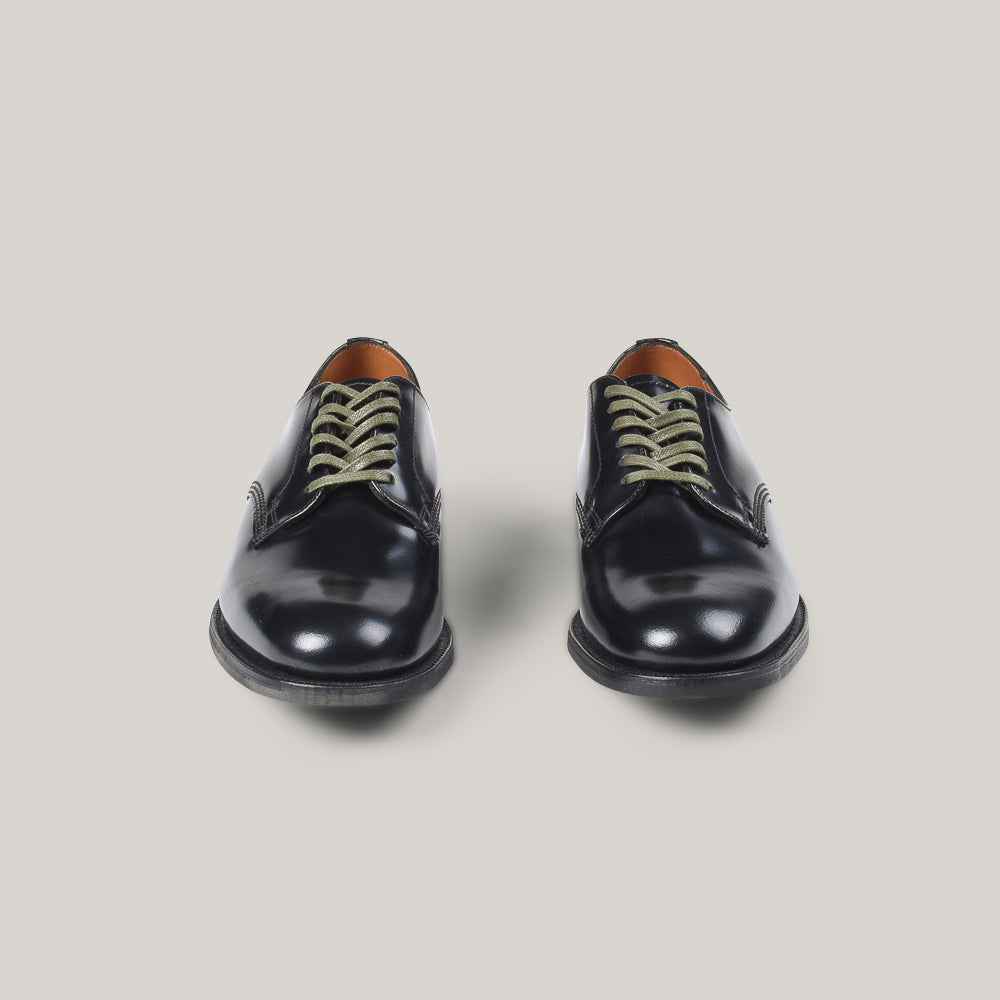 SANDERS FEMALE MILITARY DERBY SHOE - BLACK – Pickings and Parry