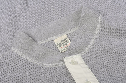 BUZZ RICKSON HENLEY NECK THERMAL - GREY