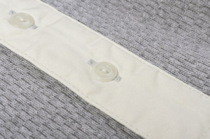 BUZZ RICKSON HENLEY NECK THERMAL - GREY