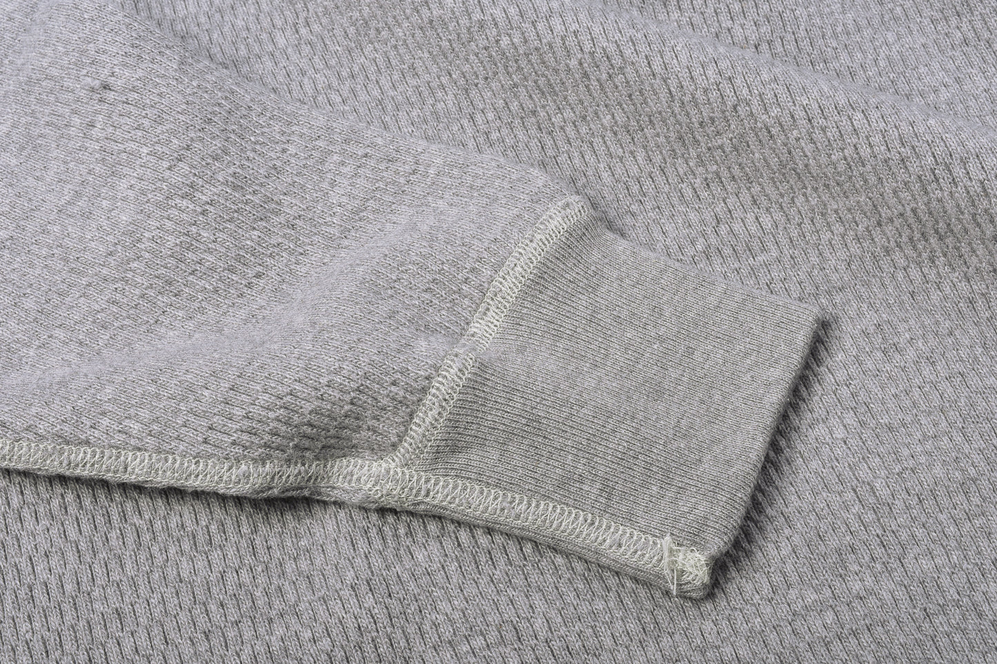 BUZZ RICKSON HENLEY NECK THERMAL - GREY