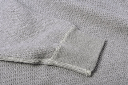 BUZZ RICKSON HENLEY NECK THERMAL - GREY