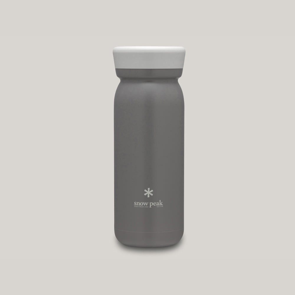 SNOW PEAK STAINLESS VACUUM BOTTLE MILK 500 - ASH