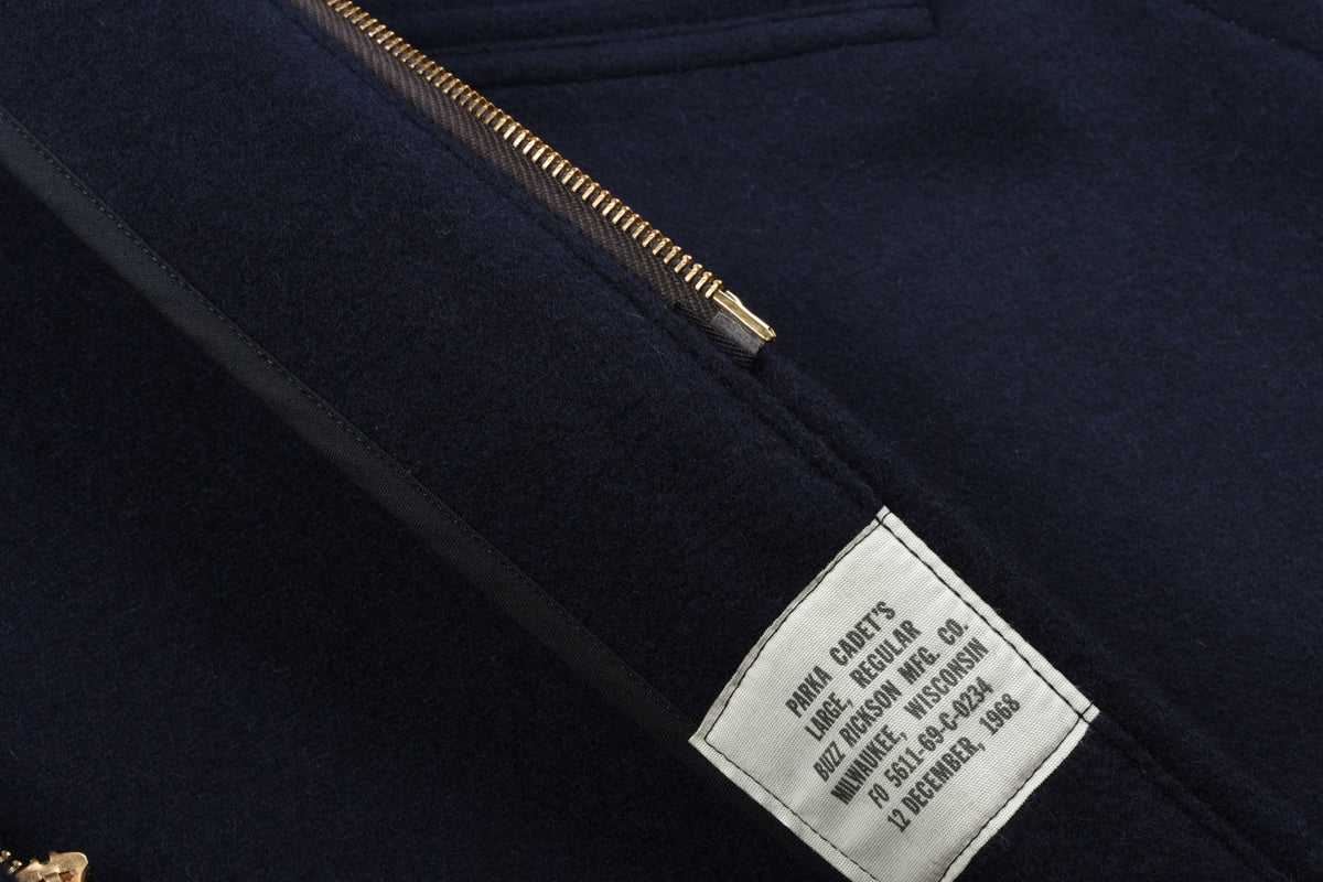 BUZZ RICKSON'S CADET'S ACADEMY PARKA - NAVY – Pickings and Parry